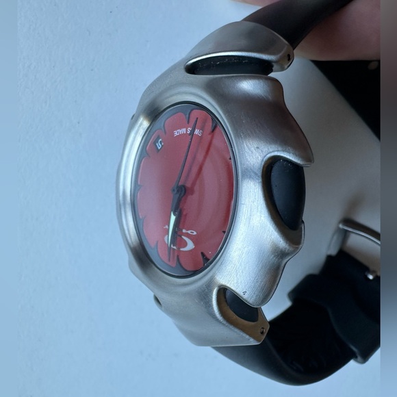 Rare Oakley Blade Red Dial Swiss Made Date Display near mint - Picture 5 of 10